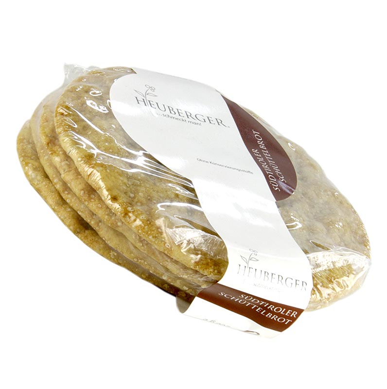 Heuberger Schüttelbrot, knuspriges Roggenmischfladenbrot, mit Kümmel und Fenchel, 200 g - traditionelles Südtiroler Brot für die Brettlmarende, perfekt zu Käse, Wurst und Getränken, mit Qualitätsmerkmal für locker gebackenes Brot
