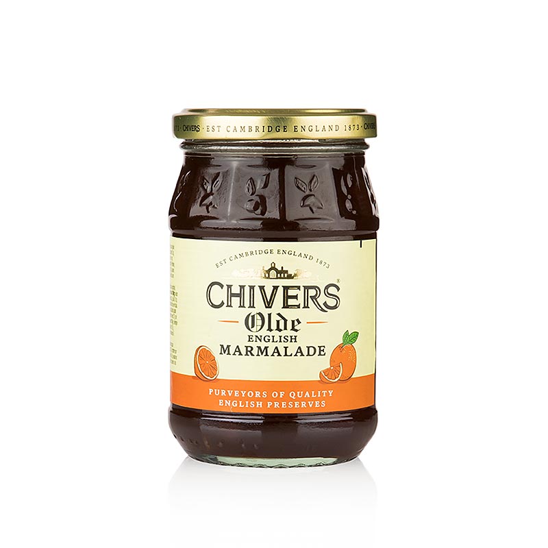Orangen Marmelade von Chivers, 340g, mit grob geschnittener Orangenschale, dunkel & herb