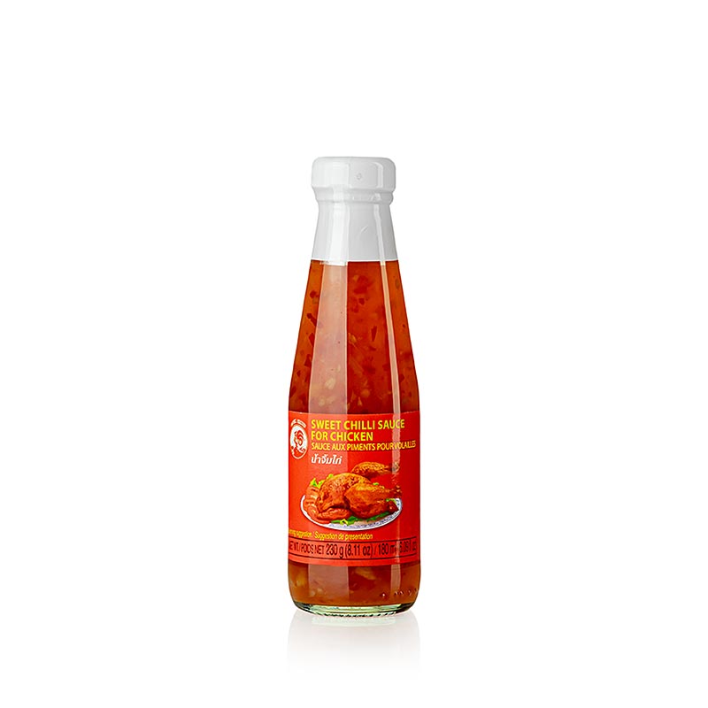 Chili-Sauce für Geflügel, Gold Label, Cock Brand, 180 ml: Süßlich-scharfe Dip-Sauce für Geflügel, vielseitig einsetzbar