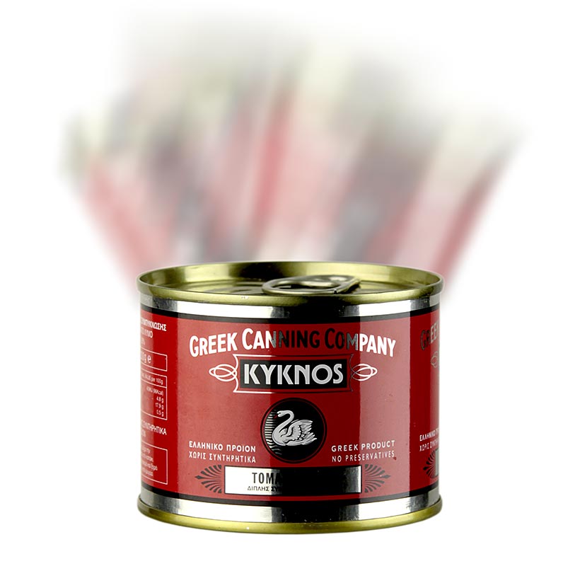 Concentrato di pomodoro, doppio concentrato, minimo 28%, Kyknos, Grecia, 200 g | Sottaceti, conserve, antipasti | thungourmet