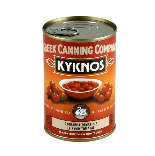 Griechische Kirschtomaten der Extraklasse in Tomatensaft von Kyknos, ohne Konservierungsstoffe
