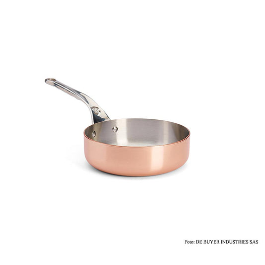 Sauteuse aus Kupfer-Edelstahl mit exzellenter Wärmeleitfähigkeit, gleichmäßiger Hitze und hygienischem Gebrauch, geeignet für alle Herdarten