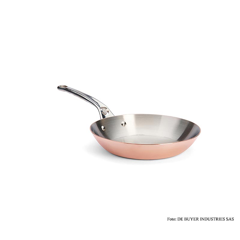 deBUYER "Prima Matera" Poêle à induction, ronde, cuivre-acier inoxydable, ø 24cm, 1 pc