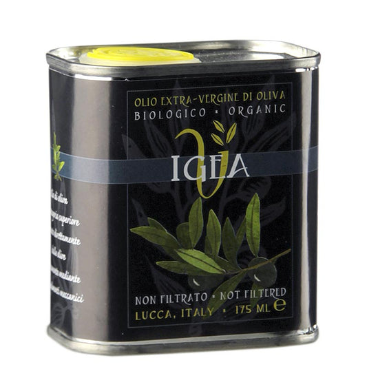 Natives Olivenöl Extra, Igea - Ponte del Giglio, Villa Igea, BIO, 175 ml: Ungefiltertes Olivenöl aus der Toskana, gewonnen aus traditionellen Sorten, mit fruchtig-scharfem Geschmack und satten Aroma von grünen Oliven