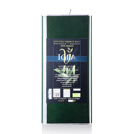 Natives Olivenöl Extra Igea aus Ponte del Giglio, Villa Igea, BIO, 5 l - Biologisch zertifiziertes Olivenöl mit reichhaltigem, fruchtigem Aroma und ausgewogenem Geschmack für vielseitige Verwendung in kalten und warmen Gerichten