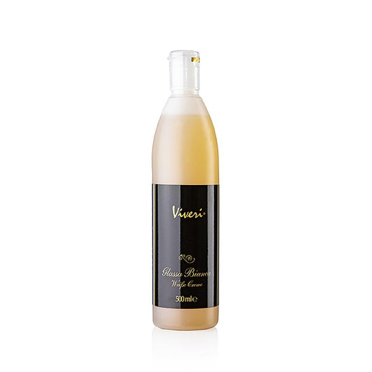 Crema di aceto balsamico bianco, ideale anche per i dessert, Viveri, 500 ml