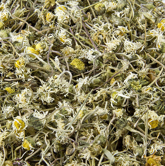 Getrocknete Gänseblümchen-Blüten, essbar und zur Dekoration in der Küche geeignet