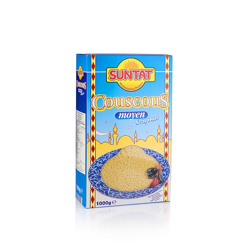 Cous-Cous, 1 kg Packung, vorgart aus Hartweizengrieß, für Salate und Süßspeisen geeignet