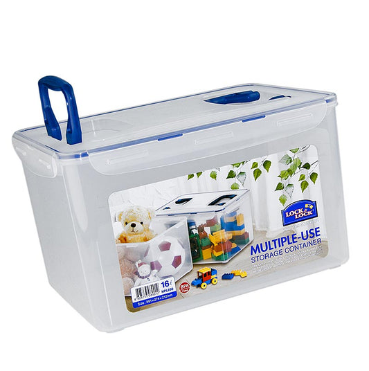 Lock & Lock Frischebox, 16,0 l, rechteckig 361X274X212mm, luft- und wasserdicht, stapelbar, für Spülmaschine, Mikrowelle und Tiefkühlgeräte geeignet