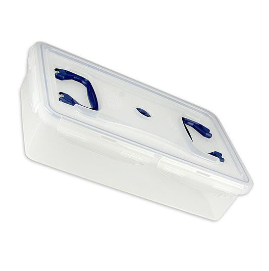 Frischebox Lock & Lock, 10,0 l, rechteckig, 456x296x112mm, luft- und wasserdicht, stapelbar, spülmaschinenfest, mikrowellengeeignet, tiefkühlgeeignet, Silikondichtung, Sicherheitsverschluss, einstellbares Datum