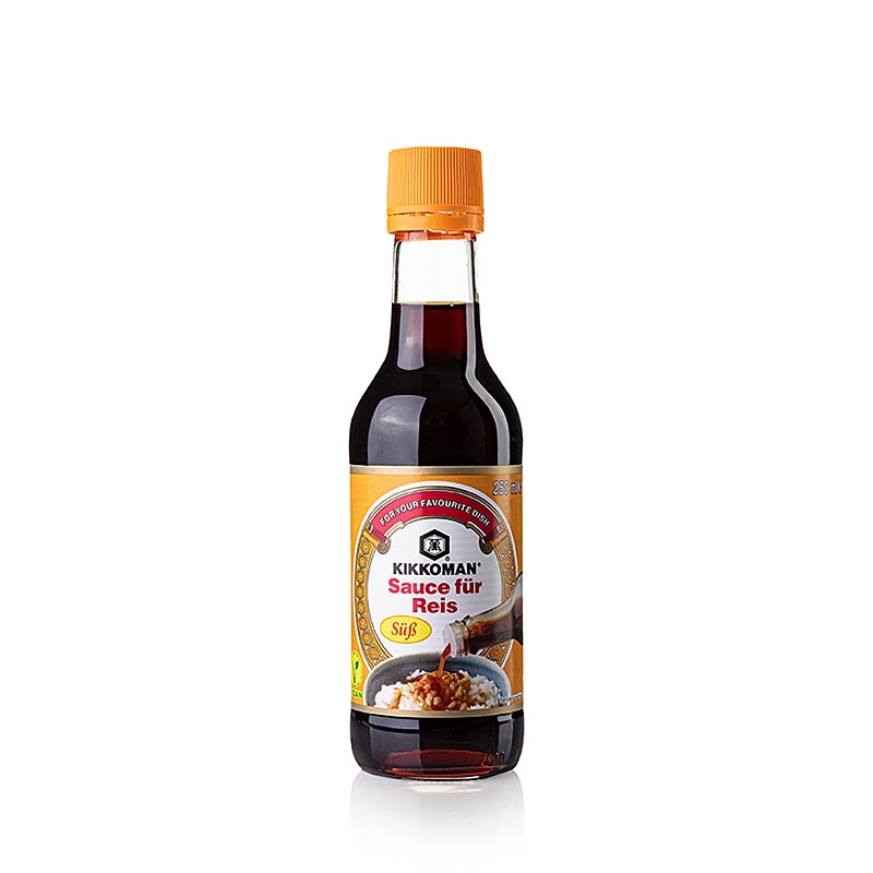 Soja-Sauce - Sucree Shoyu, Kikkoman, süß, 250 ml - Würzige, traditionelle Sojasauce aus Sojabohnen und Weizenmehl Ideal für asiatische Fleisch- und Fischgerichte, Reispfanne, Geflügel, Salate und Saucen