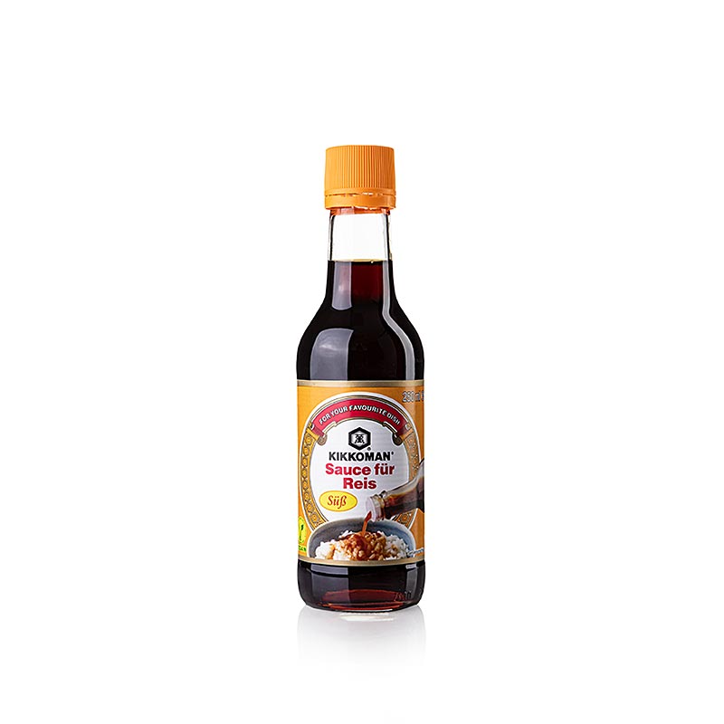Alt text: Kikkoman süße Sojasauce Sucree Shoyu, 250 ml Flasche, ideal für asiatische Gerichte und zum Verfeinern von Speisen (German)