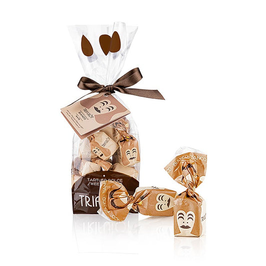 Tartuflanghe Trüffelpralinen - Dolce d´Alba, weiße Schokolade, ca 14g, weiß, 200 g - Pralinen aus Piemont-Haselnüssen und weißer Schokolade, hergestellt mit geschützter Haselnuss-Varietät  Tonda Gentile delle Langhe Ideal als Geschenkidee!