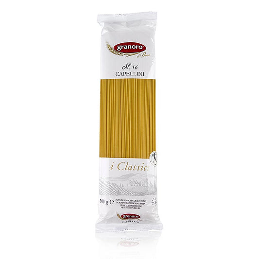 Granoro Capellini, sehr dünne Spaghetti, 1 mm, No.16, 12 kg, 24 x 500 g