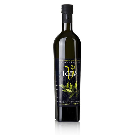 Natives Olivenöl Extra, Igea - Ponte del Giglio, Villa Igea, BIO, 790 ml - Ungefiltertes Olivenöl aus traditionellen Sorten mit fruchtig-scharfem Geschmack und satten Aroma von grünen Oliven, hergestellt auf dem Gut Villa Igea in der Toskana nach dem kontinuierlichen Verfahren