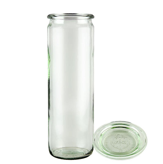 Einmachglas von Weck, Sturzform Stangen-Glas, 600 ml, ohne Klammern und Gummiring