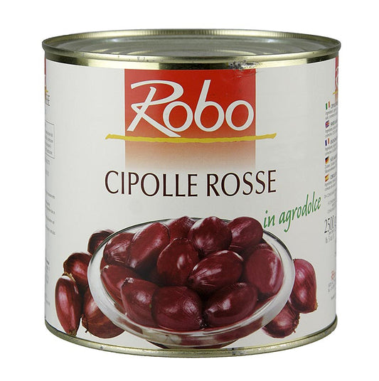 Eingelegte Tropea-Zwiebeln in Rotweinessig, süß und mild, ideal für Antipasti