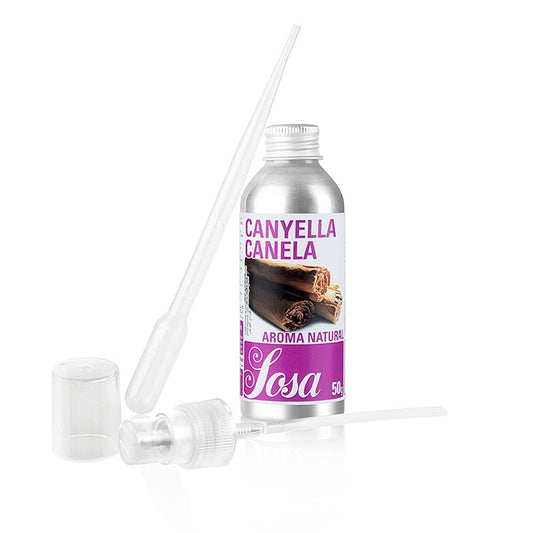 Aroma Natural Zimt, flüssig (38322), 50 g - Intensives Aroma, ideal für Patisserie, mit Pipette und Sprühvorrichtung