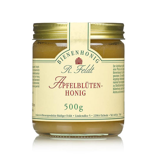 Apfelblüten-Honig, hell, mild-cremig, 500 g, mit feinem Apfelaroma, selten erhältlich