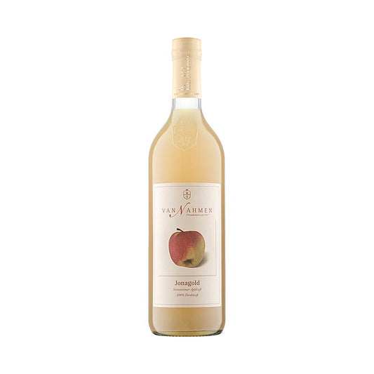 100% Direktsaft Jonagold Apfelsaft von Nahmen, BIO, 750 ml - Sortenreiner Saft aus Bio-Äpfeln mit ausgewogenem Geschmack und lang anhaltendem süßlich-feinsäuerlichem Aroma, hergestellt in der Privatkelterei van Nahmen