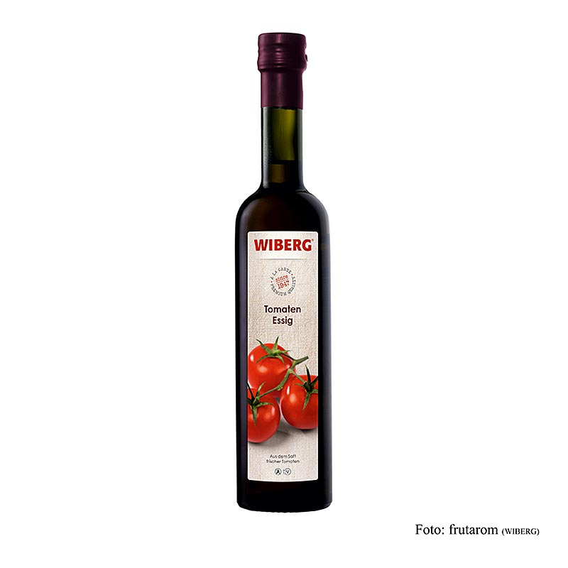 Flasche Wiberg Tomaten-Essig, hergestellt aus dem Saft frischer sonnengereifter Tomaten
