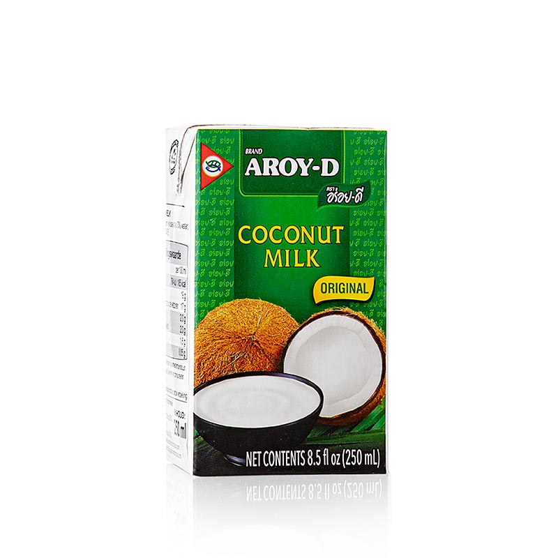 Kokosmilch Aroy-D, 250 ml - dickflüssige Grundlage für Saucen, Cocktails, Suppen und Desserts