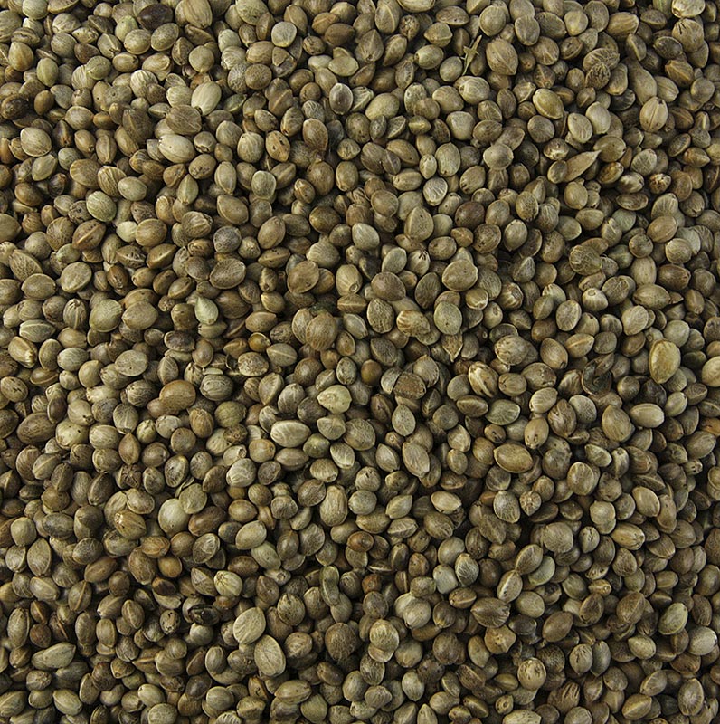 Hanfsamen, ungeschält, ungeröstet, BIO, 1 kg - Rohes und ungeröstetes Bio-Hanfsamenprodukt mit herbwürzigem, nussigem Geschmack