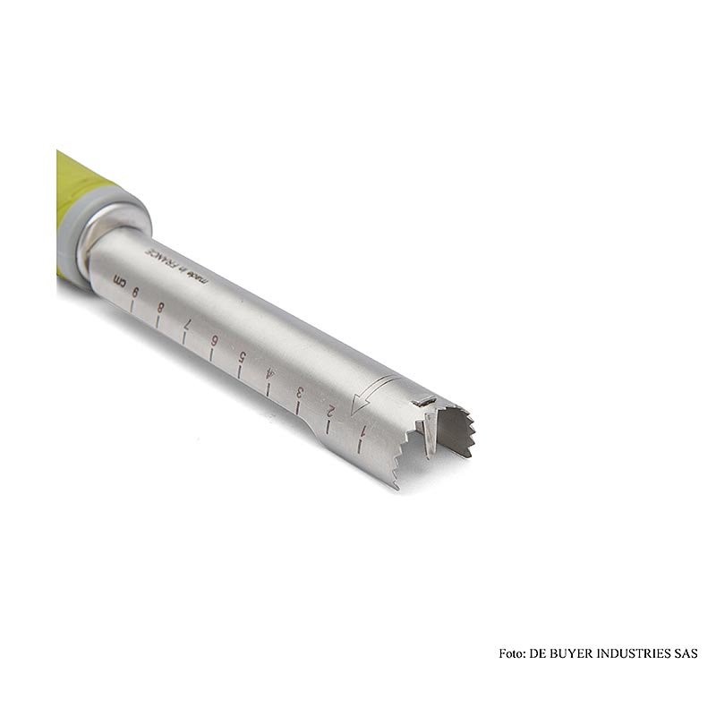 deBUYER Entkerner "Universal", ø 20mm, 11cm, Edelstahl/Kunststoff, grün, 1 St | Non Food / Hardware / Grillzubehör | thungourmet