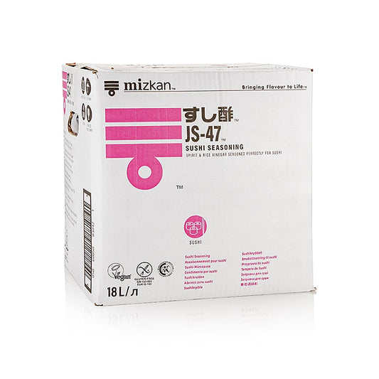 Sushi Seasoning, helle Reisessig-Würze mit Salz & Zucker, Mizkan, 18 l - Würze für süß-saure Geschmacksrichtungen in Dressings, Marinaden, Saucen, Dips und Reisgerichten, ideal für die Zubereitung von Sushi