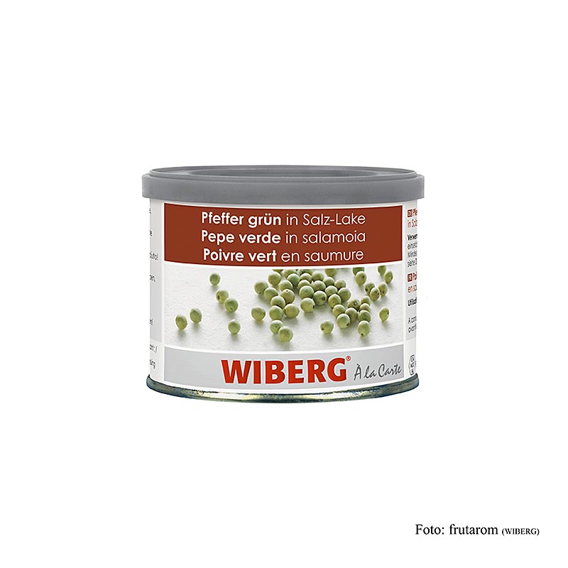 Wiberg Pfeffer grün, in Salzlake, ganz, 170 g - Köstliche eingelegte grüne Paprikaschoten, perfekte Beilage für Salate und mediterrane Gerichte Von Wiberg, Experten für hochwertige Delikatessen