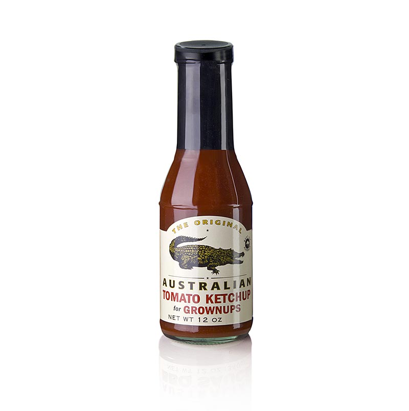 Tomatenketchup mit Jalapeno-Schärfe von The Original Australian, 355 ml, gewürzt mit hochwertigen Zutaten, ohne Konservierungsstoffe oder Geschmacksverstärker, perfekt zu Hot Dogs, Hamburgern, Omelett, Würstchen und Pommes Frites