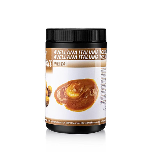 Sosa Paste - Haselnuss, italienisch, 100%, 1 kg - Hochwertige Paste aus Piemontester Haselnüssen, bekannt für ihre Qualität und in der Patisserie weit verbreitet