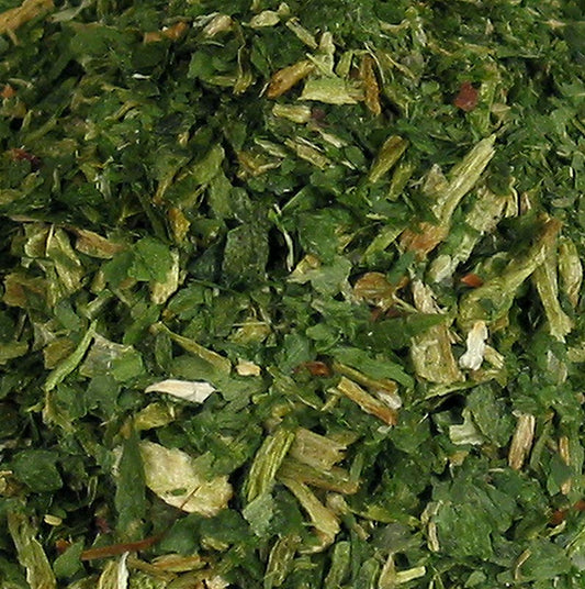 Getrocknete und geschnittene Bärlauch-Blätter in praktischer 100 g Packung, ideal für vielseitige Verwendung in der gesunden Küche, voll von natürlichen Aromen und Geschmack Hochwertige Bio-Qualität aus der Schweiz