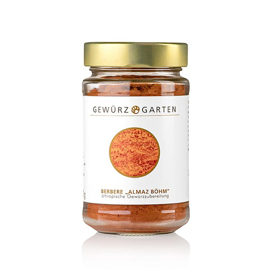 Eine Mischung aus exotischen Gewürzen, pikant-scharf mit dezentem Knoblauch und Cardamom Perfekt für exotische und einfache Gerichte, von Berbere Butter bis zu Schmorgerichten und Gemüse