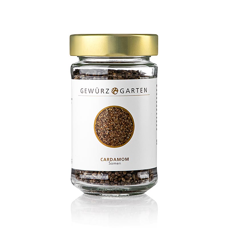 Bild von Gewürzgarten Cardamom Samen/Saat, 130 g - würziges und süßlich-aromatisches Gewürz, das aus den Samen des Gewürzstrauchs gewonnen wird, mit einer leicht scharfen Note, geeignet für Fleisch, Fisch, Gemüse, Kompott und Pudding, sowie zur Herstellung von Wurst und Brot