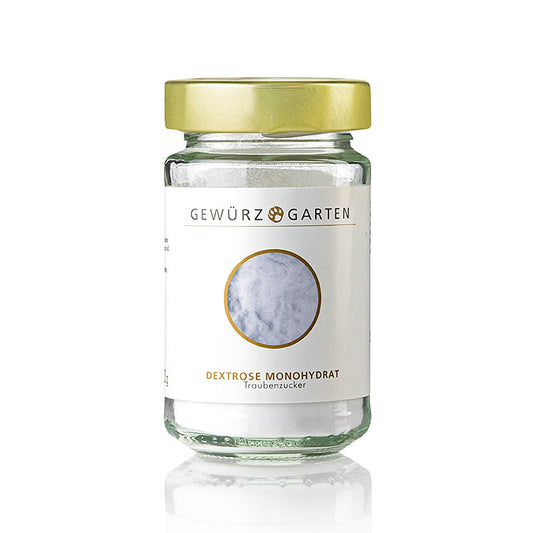 Dextrose Monohydrat (Traubenzucker) 120 g für die Herstellung von Konfekt und zum Süßen von Getränken und Puddings geeignet Energielieferant des Organismus