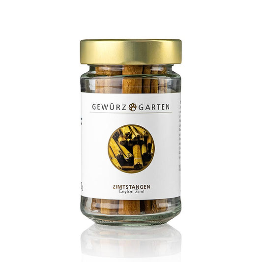Gewürzgarten Zimtstangen, ganz, ca 8-10 St, Ceylon/Sri Lanka, 50 g - Aromatische und vielseitig einsetzbare Zimtstangen aus Sri Lanka/Ceylon für süße und herzhafte Gerichte
