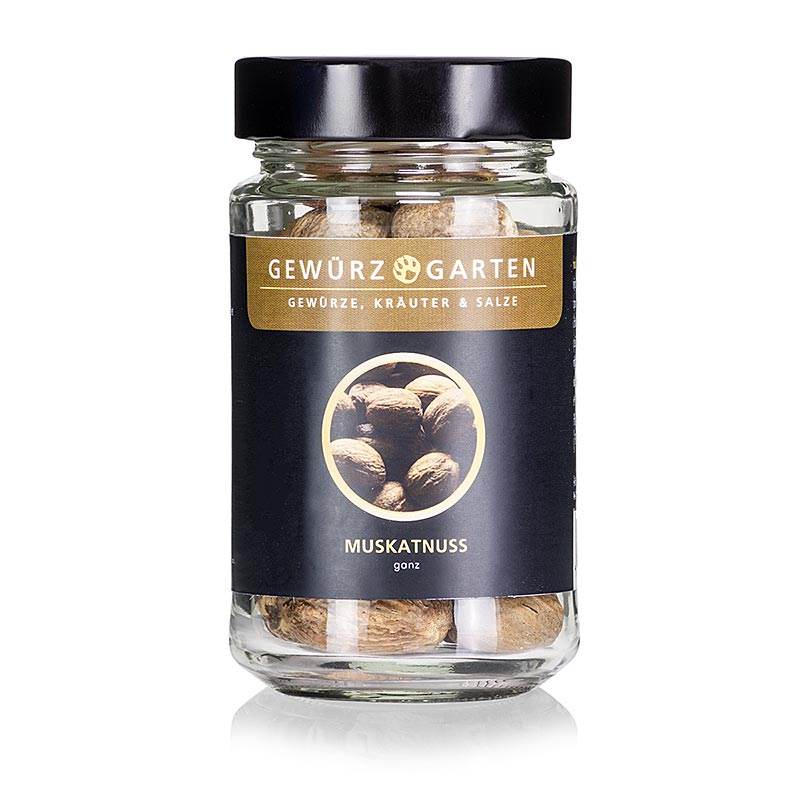Bild von Gewürzgarten Muskatnuss, ganz, 125 g Verpackung, hochwertiges Gewürz für die Zubereitung von Speisen und Getränken