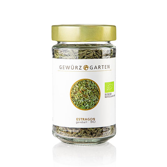 Bio-Estragon von Gewürzgarten, gerieben, 35 g - Intensives, anisartiges Aroma für Fisch, Geflügel, Saucen und Dressings Ideal für Hobbyköche und Profis