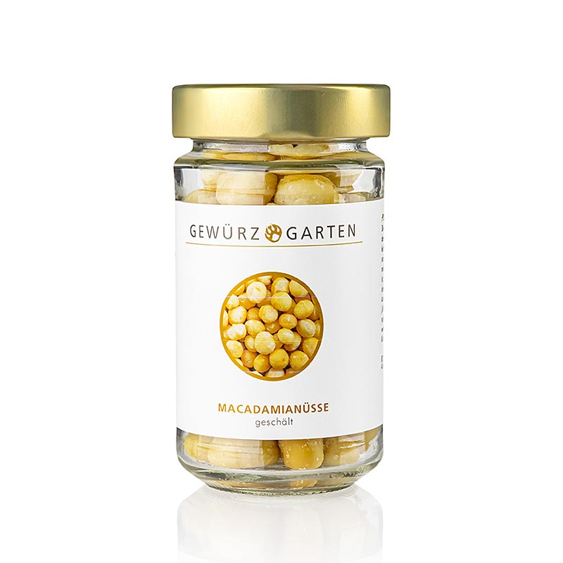 Gewürzgarten Macadamia Nüsse, geschält, ungesalzen, 120 g