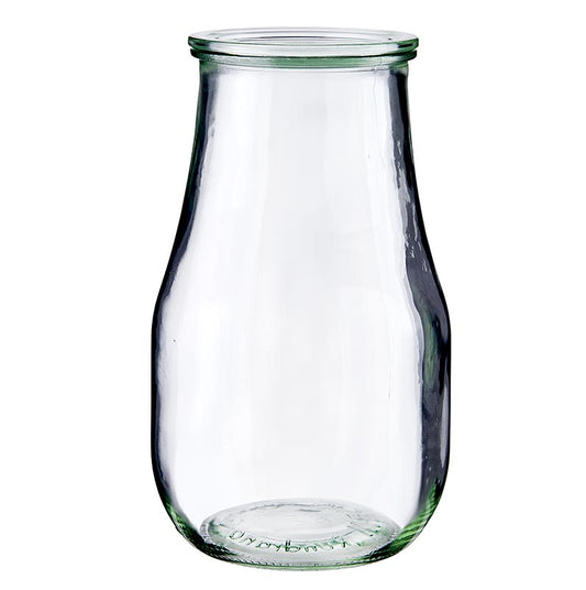 Pot renversé, forme tulipe, ø108mm, 2,5 L, sans pinces ni anneau en caoutchouc, Weck, 1 pc