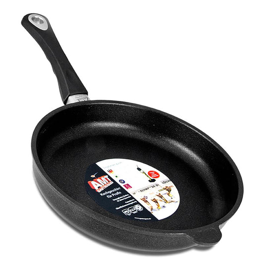 AMT Gastroguss, Bratpfanne, ø 28cm, 5cm hoch, 1 St - Hochwertiges Aluminiumguss-Kochgeschirr mit 3-Schichten-Oberflächenversiegelung und ergonomischen Griffen, für Ceran-, Gas- und Elektroherde sowie Induktionsherde geeignet Bis 260°C backofenfest