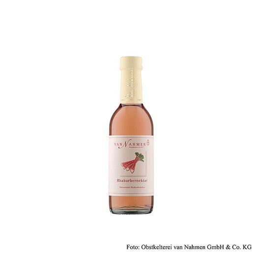 van Nahmen - Framboozen nectar de rhubarbe, 70% pur jus, 250 ml
