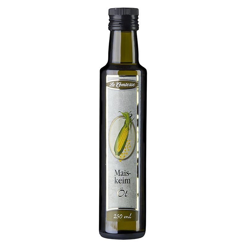 250 ml Flasche Maiskeimöl von La Comtesse, ideal zum Braten und Kochen, hoch erhitzbar, MHD 311223, nur solange der Vorrat reicht!