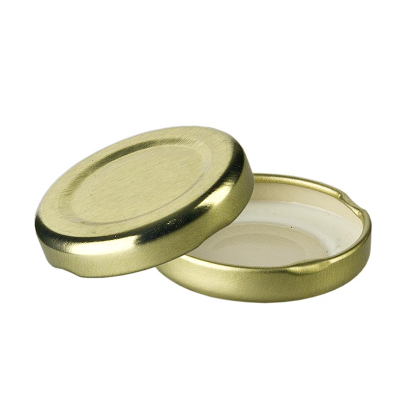 Goldener Deckel für Sechseckglas mit einem Fassungsvermögen von 43mm, 45ml, 47ml und 53ml, 1 Stück