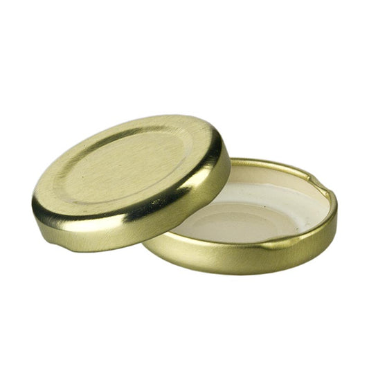 WECK - Couvercle, doré, pour bocal hexagonal, 43 mm, 45, 47, 53 ml, 1 pièce