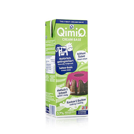 QimiQ Saucenbasis Natur, eine natürliche Sahne-Produkt mit 15% Fett, ideal für sämige Suppen & Saucen, Rührei, Gratiniermassen und mehr