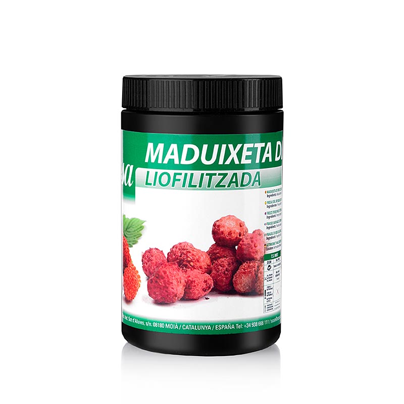 Gefriergetrocknete Schwarze Johannisbeeren von Sosa Crispy, perfekt konserviertes herb-säuerliches Aroma