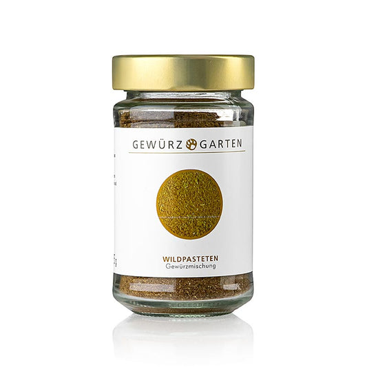 Gewürzgarten Wildpasteten Gewürzmischung, 95 g - Aromatische Mischung für Wildpasteten mit Wacholder, Piment, Nelken, Zimt und Ingwer Unterstreicht charakteristische Wildaromen