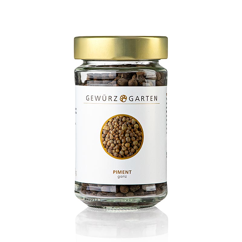 Gewürzgarten Piment/Nelkenpfeffer, ganz, 80 g: Aromatische Pimentbeeren, auch bekannt als Nelkenpfeffer, mit starkem Duft und würzigem Geschmack, ideal für Gewürzmischungen, Curry und Marinaden